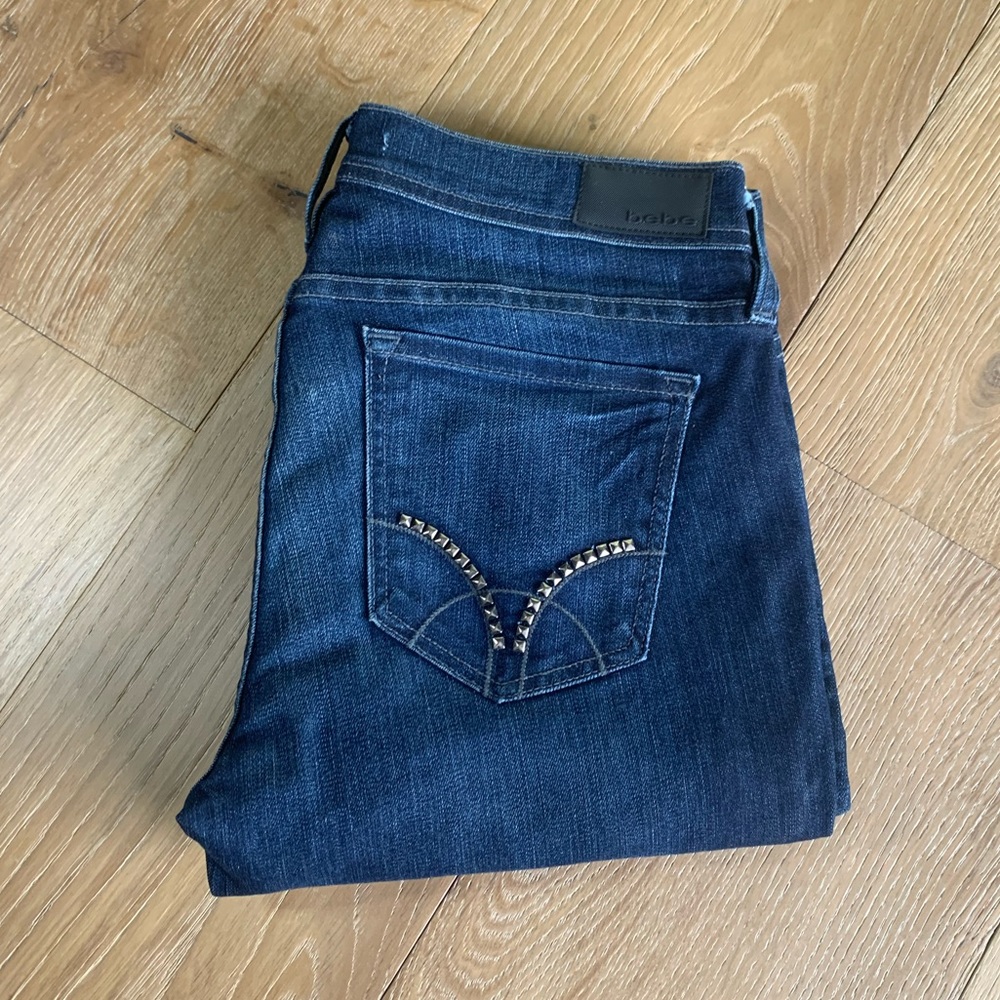 BEBE (original) Studded Pocket Dark Denim !